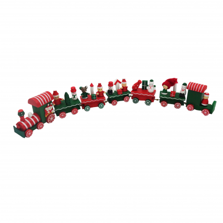 Felinare si decoratiuni - Trenulet decorativ colorat, 40 cm