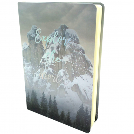 Rechizite - Agenda hardcover, model munte de zapada, 96 pagaini