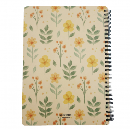 Agenda model floral pictat, A5, bej [2]