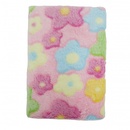 Agenda model floral, pufoasa la atingere, 80 de pagini, multicolor [1]