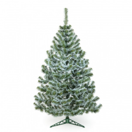 Brazi artificiali - Brad artificial Sosna Biale Konce, verde cu alb, 250 cm