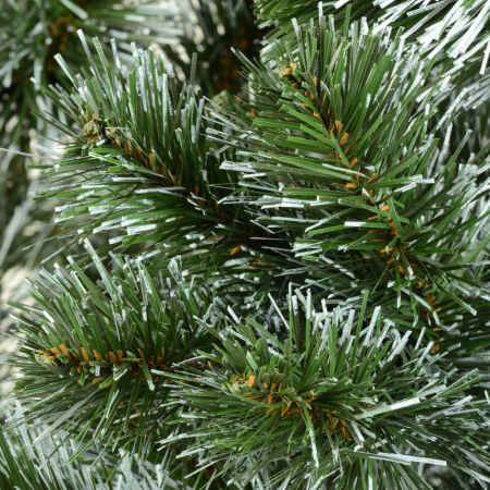 Brad artificial Sosna Biale Konce, verde cu alb, 220 cm [2]