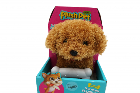 Jucarii de rol - Catel interactiv, MEGA CREATIVE, maro, 18 cm