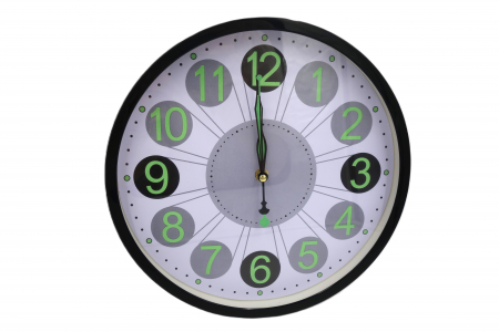 Ceas de perete elegant cu cifre fosforescente, 30 cm [1]