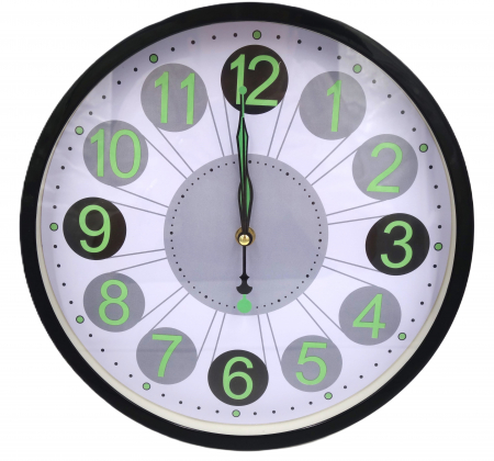 Casa si decor - Ceas de perete elegant cu cifre fosforescente, 30 cm