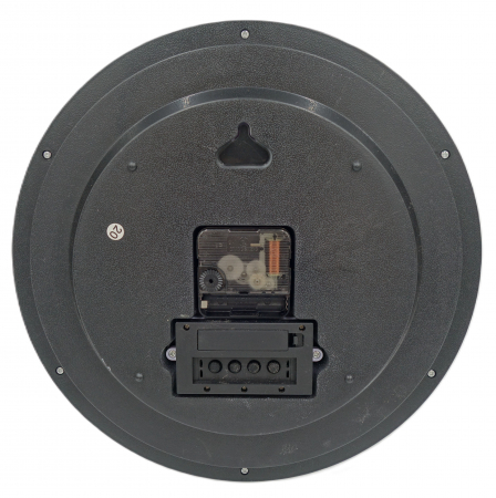 Ceas de perete modern cu cifre arabe și ceas digital, rama argintie – 30 cm [3]