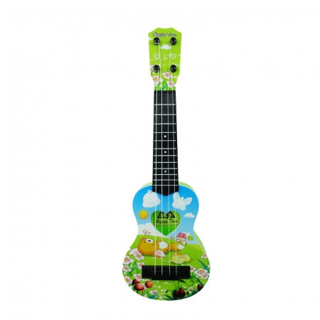 Instrumente muzicale - Chitara de jucarie, Music Dynamic, cu desene, 45 cm