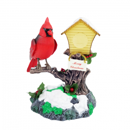 Decoratiuni - Decoratiune pentru casa, model papagal cu casuta, 20 cm