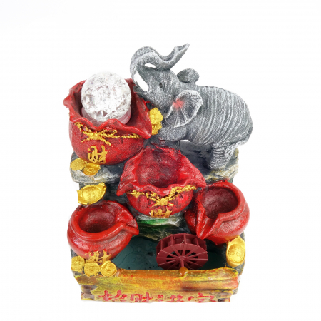 Fantana arteziana de interior, model elefant, 28 cm Decoratiuni - Fantana arteziana de interior, model elefant, 28 cm