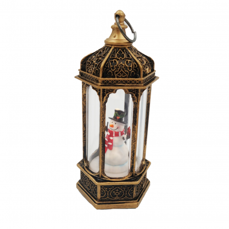 Felinar decorativ cu Om de zapada, 12 cm [1]