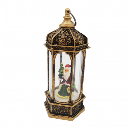 Felinar decorativ cu Mos Craciun, 12 cm [2]