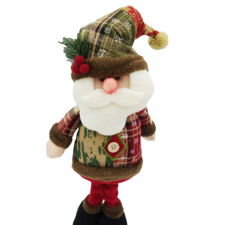 Figurina Moș Crăciun, din material textil, 48 cm [3]