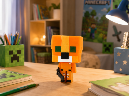 Jucarii pentru baieti - Figurină Pixelată, Ocelot, 12 cm | Pop My Pixel World