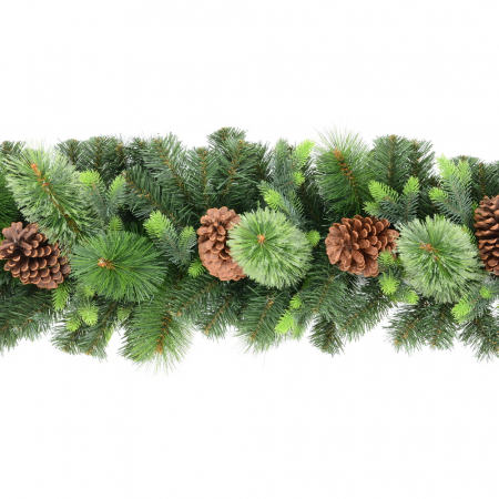 Ghirlanda Borys, verde, conuri, 260 cm [1]