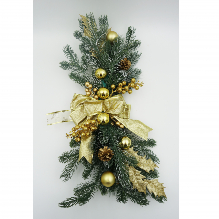 Ghirlanda decorativa pentru scari, aurie, 60 cm [1]
