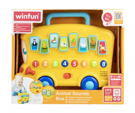 La joaca - Jucarie interactiva, autobuz prietenos, sunete, luminite