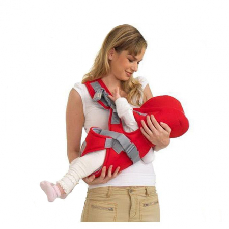 Marsupiu multifunctional, reglabil, cu suport pentru gat, 50 cm 3-12 luni, albastru [8]