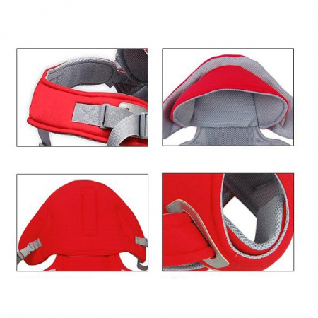 Marsupiu multifunctional, reglabil, cu suport pentru gat, 50 cm 3-12 luni, albastru [9]