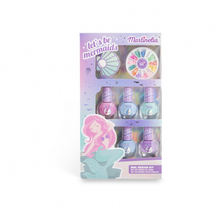 Kit pentru unghii, Let's be mermaids, Martinelia Jucarii - Kit pentru unghii, Let's be mermaids, Martinelia