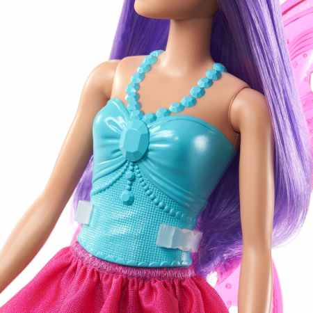 Papusa Barbie, zana cu par mov, 32.5 cm [4]