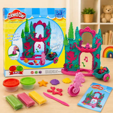 Jucarii - Plastilina, 6 culori, peste 20 de accesorii incluse