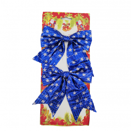 Decoratiuni brad - Set 2 fundite albastre, 10 cm
