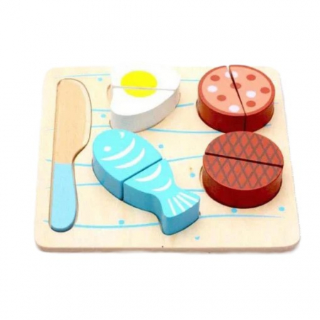 Set 3 puzzle-uri educative, 3d, Feliere Alimente-Montessori [5]