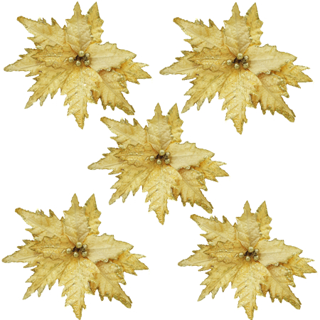 Decoratiuni brad - Set 5 craciunite pentru brad, argintii, 20 cm