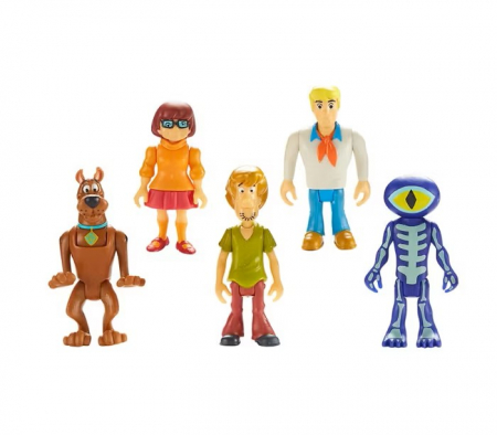 Jucarii - Set 5 Figurine Scooby-Doo – Personaje clasice, 7 cm, articulabile