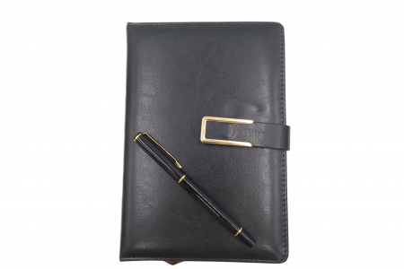 Set cadou, agenda si pix, pentru barbati, 22 cm [2]