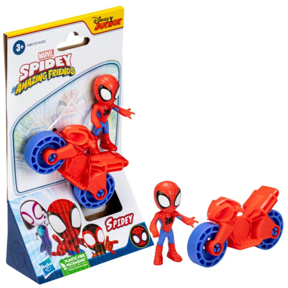 Set figurina cu motocicleta Spidey and His Amazing Friends, Spidey, aventura turbo [1]