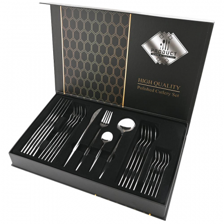 Bucatarie - Set Tacâmuri 24 Piese  – Inox Premium, Argintiu