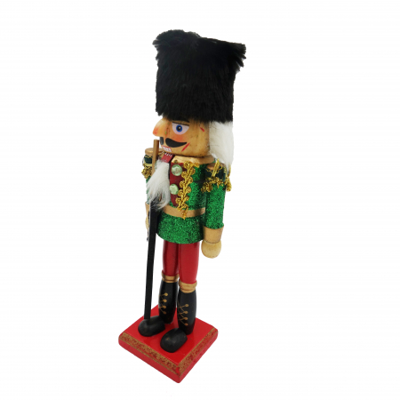 Soldatel din lemn, model Spargator de nuci,verde, 20 cm [2]