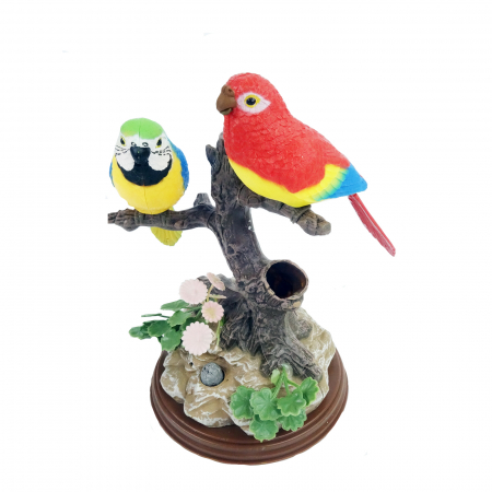 Suport de pixuri, model pereche de papagali, 15 cm [1]