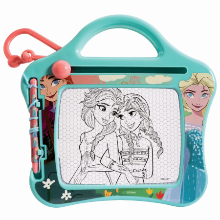 Jucarii creative - Tablă de scris Frozen Magic Scribbler, format Travel, cu stilou și gumă de șters