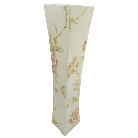 Vază decorativă florală, din MDF, 58 cm, crem [2]