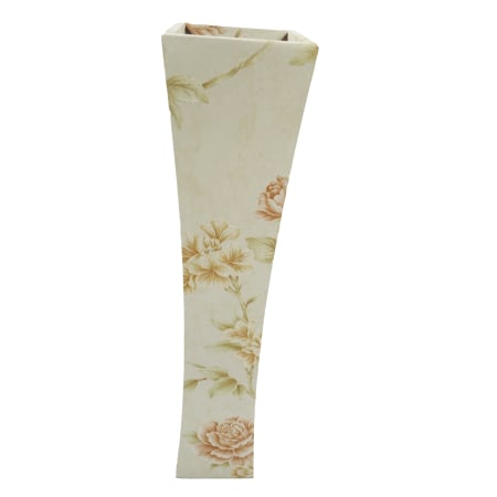 Vază decorativă florală, din MDF, 58 cm, crem [1]