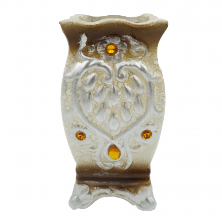 Decoratiuni - Vază pentru flori, din ceramica, crem 20 cm