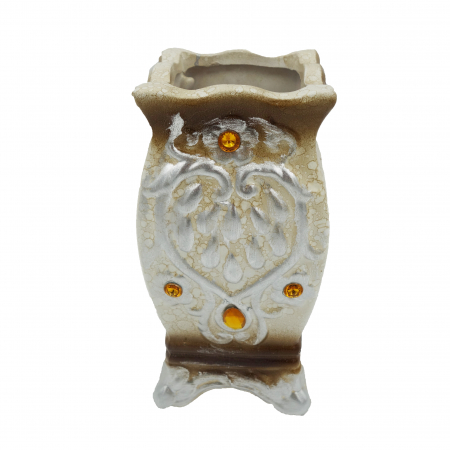 Vază pentru flori, din ceramica, crem 20 cm [1]