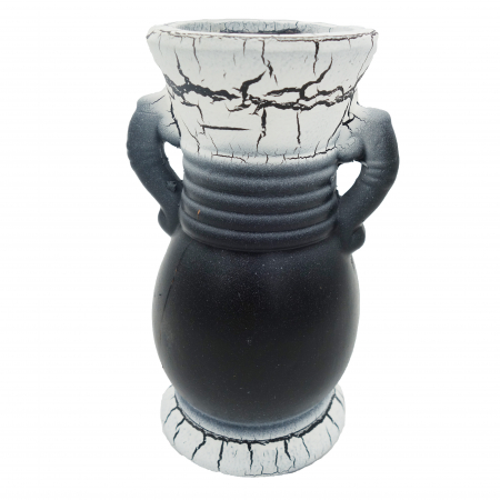 Vază pentru flori, din ceramica, model cu toarte si piatra, 20 cm [4]