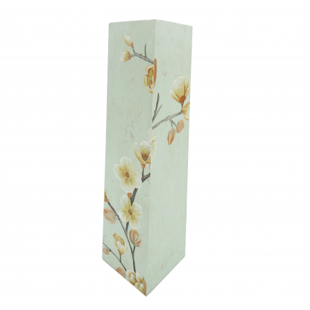 Vază pentru flori, din MDF, 40 cm, cu flori, albastru deschis [3]