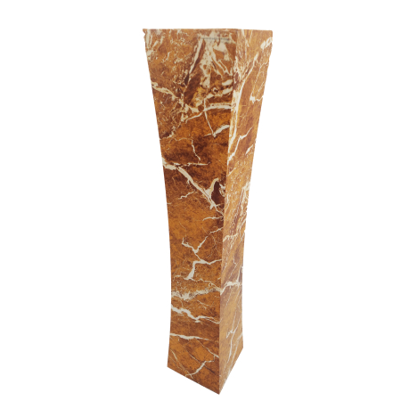 Decoratiuni - Vază pentru flori, din MDF, 58 cm, maro-portocaliu