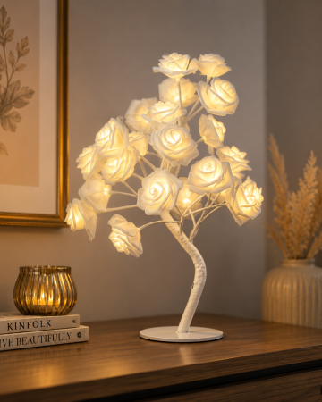 Lampi si veioze - Veioza in forma de copacel, cu lumina calda, 40 cm