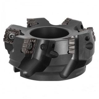 Capete de frezat cu placute amovibile - Cap de frezat frontal la 75°, MSRS Cu alezaj 160/10 mm