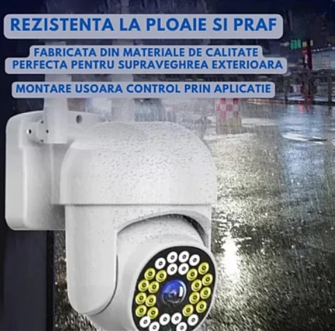 Pachet 2 x Cameră de Supraveghere Jortan WiFi HD cu Viziune Infraroșu și Protecție Avansată IP66 [4]