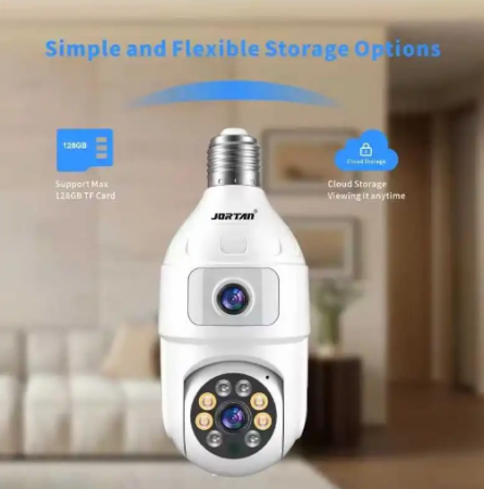 Jortan JTZ-9696PROB Wifi , HD : Cameră de Supraveghere Duală cu Vedere 360°, Full Color , Icsee [4]