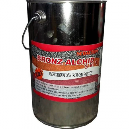 Vopsele - Bronz alchid „Lovitura de ciocan” 3 in 1 pentru acoperisuri