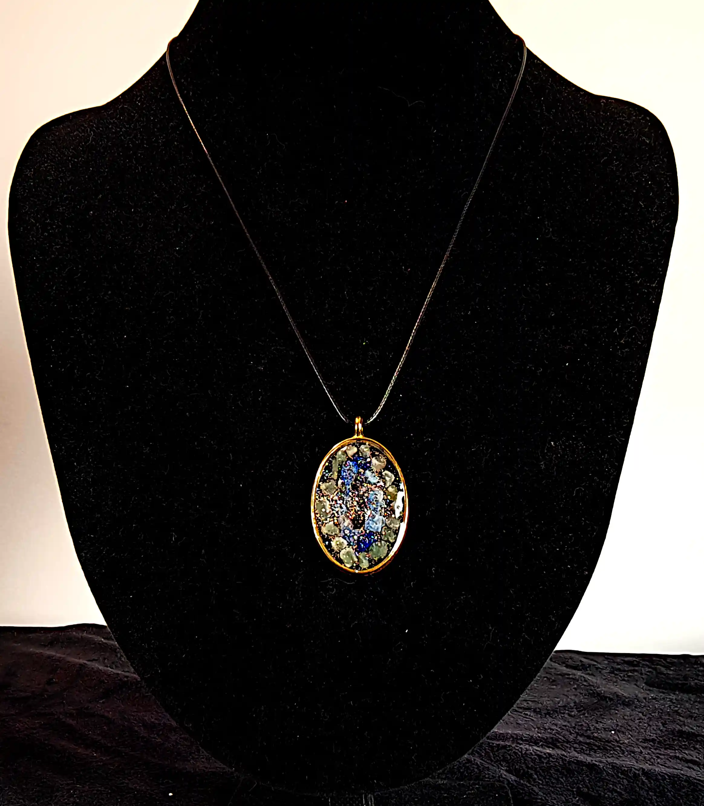 Pandantiv din Lapis Lazuli, Cuarț Transparent și Aventurin – Model SM 59 | Selin Mode [2]