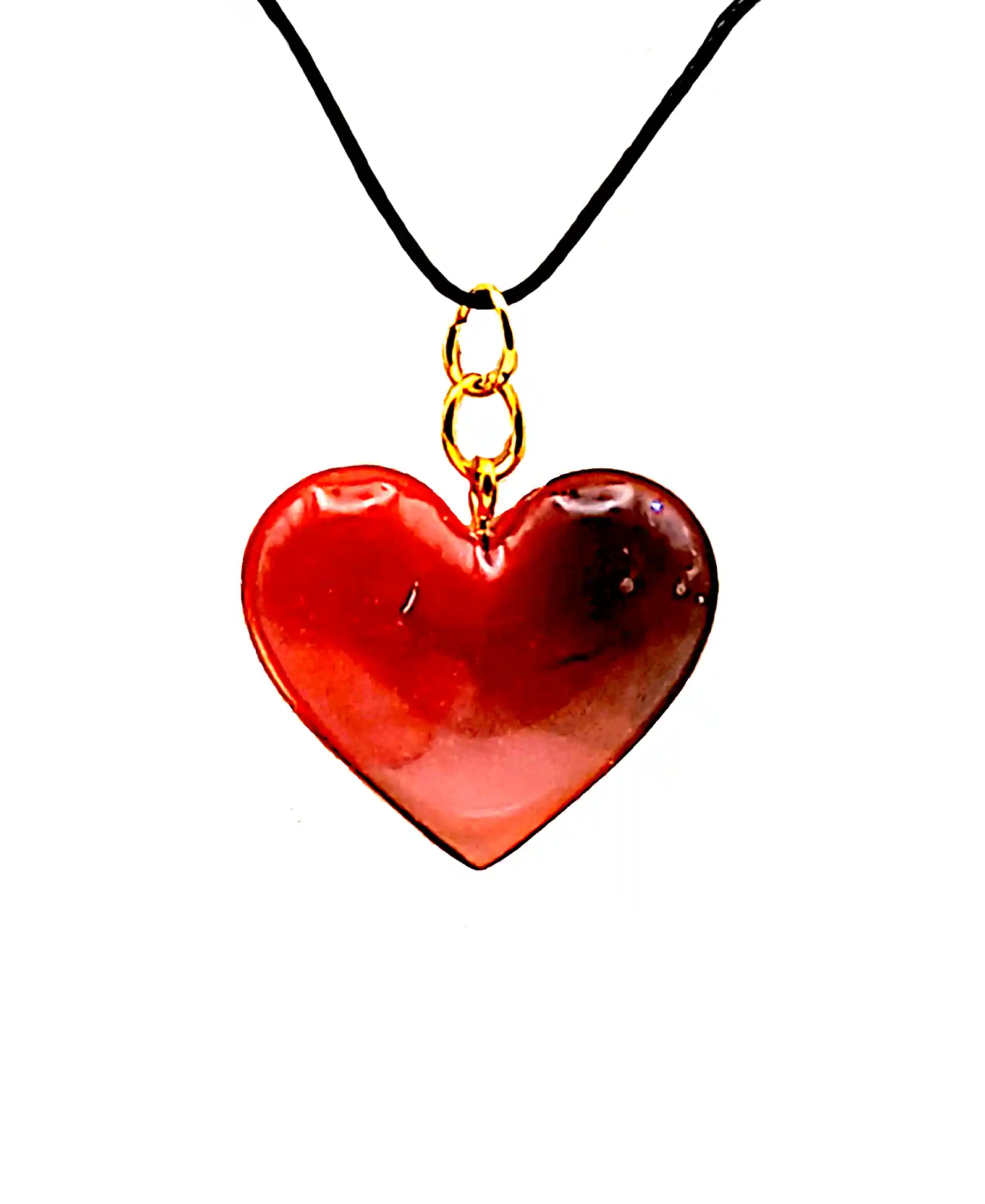 Pandantiv Inimă din Rășină Roșie – Design Delicat & Luciu Premium – SM 225 [1]