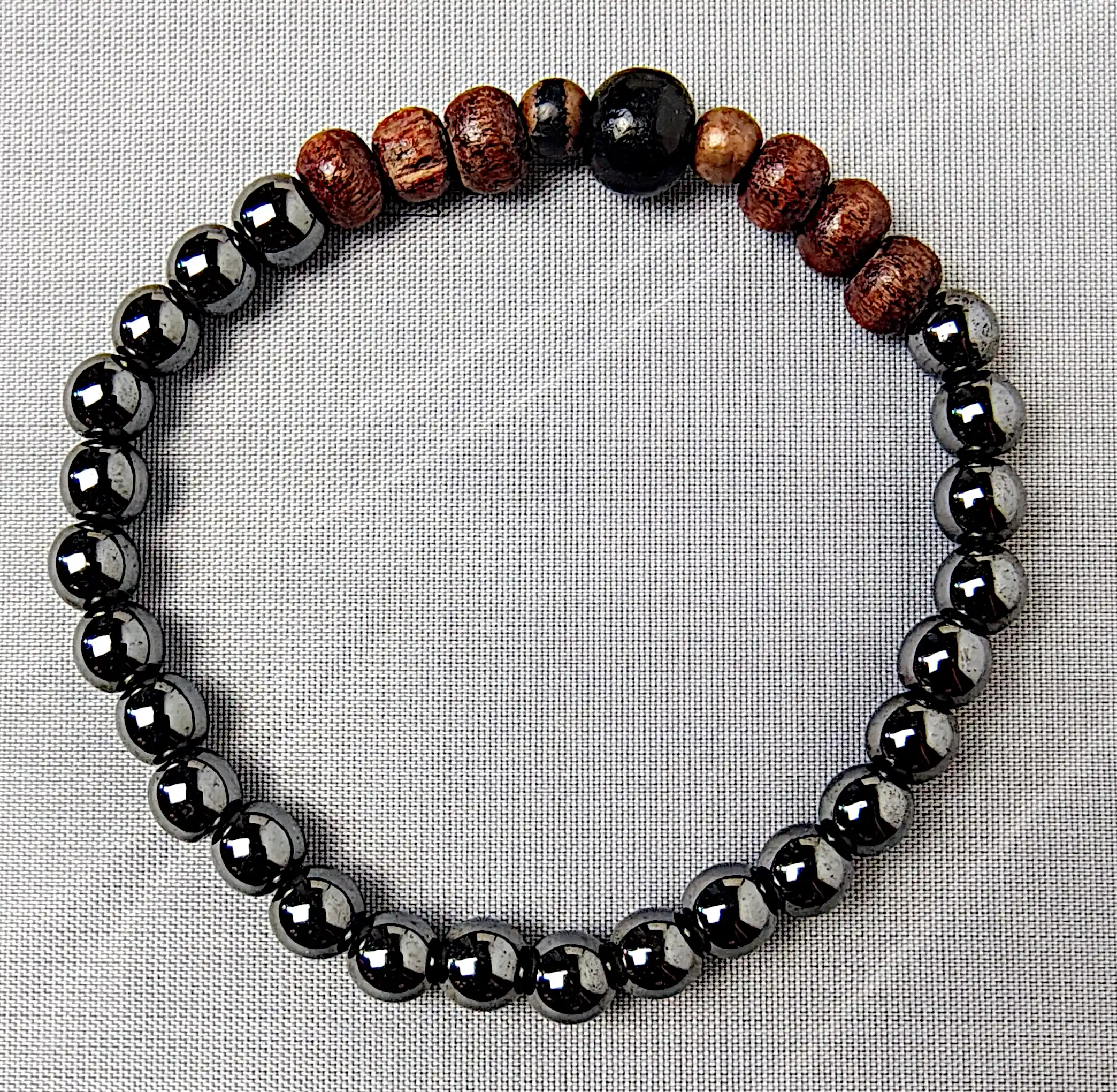 Bratari - Brățară din hematit, mărgele 6 mm, mărime 18 cm – SM 137